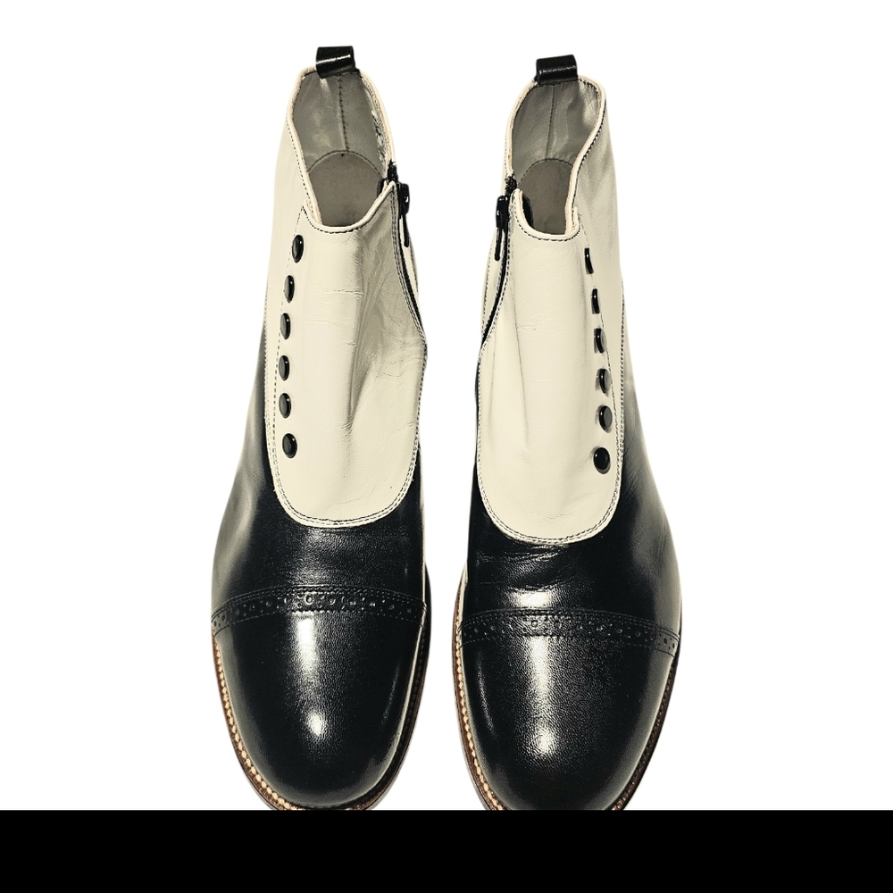 Stacy Adams Madison Spectator Spat Cap Toe Size 10.5 - Picture 9 of 11